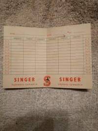 Singer LUKUJÄRJESTYS 1950 luku