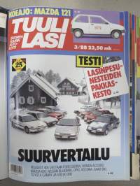Tuulilasi 1988 nr 1-12 vuosikerta kansiossa (kustantajan myymä alkuperäinen kansio) / annual volume