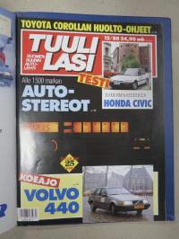 Tuulilasi 1988 nr 1-12 vuosikerta kansiossa (kustantajan myymä alkuperäinen kansio) / annual volume