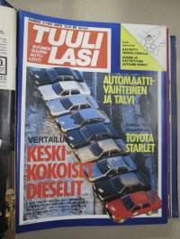 Tuulilasi 1985 nr 1-12 vuosikerta kansiossa (kustantajan myymä alkuperäinen kansio) / annual volume