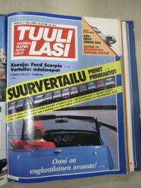 Tuulilasi 1985 nr 1-12 vuosikerta kansiossa (kustantajan myymä alkuperäinen kansio) / annual volume