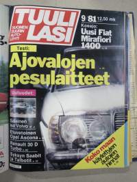 Tuulilasi 1981 nr 1-12 vuosikerta kansiossa (kustantajan myymä alkuperäinen kansio) / annual volume