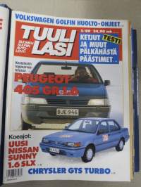 Tuulilasi 1989 nr 1-12 vuosikerta kansiossa (kustantajan myymä alkuperäinen kansio) / annual volume