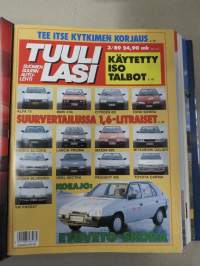 Tuulilasi 1989 nr 1-12 vuosikerta kansiossa (kustantajan myymä alkuperäinen kansio) / annual volume
