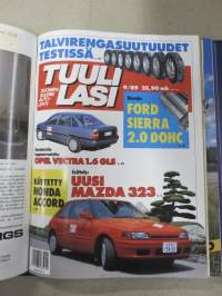 Tuulilasi 1989 nr 1-12 vuosikerta kansiossa (kustantajan myymä alkuperäinen kansio) / annual volume