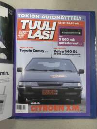Tuulilasi 1989 nr 1-12 vuosikerta kansiossa (kustantajan myymä alkuperäinen kansio) / annual volume