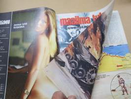 Jermu 1976 nr 6 -aikuisviihdelehti / adult graphics magazine, Kuolemankauhua pikajunassa, Mafiapäällikön muistelmat, Hävittäjälentäjä Oiva &quot;Oippa&quot; Tuominen, ym.