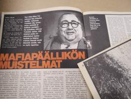Jermu 1976 nr 6 -aikuisviihdelehti / adult graphics magazine, Kuolemankauhua pikajunassa, Mafiapäällikön muistelmat, Hävittäjälentäjä Oiva &quot;Oippa&quot; Tuominen, ym.