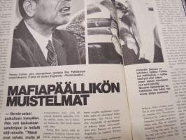 Jermu 1976 nr 6 -aikuisviihdelehti / adult graphics magazine, Kuolemankauhua pikajunassa, Mafiapäällikön muistelmat, Hävittäjälentäjä Oiva &quot;Oippa&quot; Tuominen, ym.