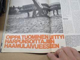Jermu 1976 nr 6 -aikuisviihdelehti / adult graphics magazine, Kuolemankauhua pikajunassa, Mafiapäällikön muistelmat, Hävittäjälentäjä Oiva &quot;Oippa&quot; Tuominen, ym.