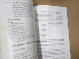 Perkins 4.236 Diesel Engines Handbook -käyttöohjekirja, englanninkielinen