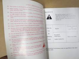Massey-Ferguson Wheel Loader MF 44 C, 55 C operator manual,  pyöräkuormaaja -käyttö- ja huolto-ohjekirja englanniksi