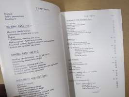 Massey-Ferguson Wheel Loader MF 44 C, 55 C operator manual,  pyöräkuormaaja -käyttö- ja huolto-ohjekirja englanniksi