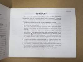 Komatsu WA500-1 Wheel Loader Operation and Manitenance Manual serial numbers WA500-11458 and up -pyöräkuormaaja, käyttö- ja huolto-ohjekirja englanniksi