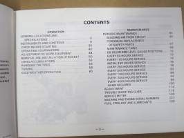 Komatsu WA500-1 Wheel Loader Operation and Manitenance Manual serial numbers WA500-11458 and up -pyöräkuormaaja, käyttö- ja huolto-ohjekirja englanniksi