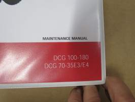 Kalmar  Forklift Trucks 10-18 tonnes DCG 100-180, DCG 70-35E3/E4 Maintenance Manual -huolto-ohjekirja, tehtaan alkuperäinen