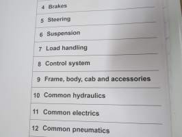 Kalmar  Forklift Trucks 10-18 tonnes DCG 100-180, DCG 70-35E3/E4 Maintenance Manual -huolto-ohjekirja, tehtaan alkuperäinen