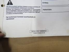 Volvo BM L150E &amp; L180E kauhakuormaaja -käytttöohjekirja