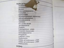 Volvo BM L150E &amp; L180E kauhakuormaaja -käytttöohjekirja