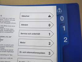 Volvo L1810E / L120ED Verkstadshandbok 1/3 &amp; 2/3 Service &amp; underhåll - Motor - El- och informationsystem -korjaamokirjat 2 kpl kansioita