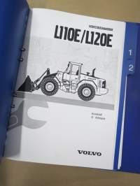 Volvo L1810E / L120ED Verkstadshandbok 1/3 &amp; 2/3 Service &amp; underhåll - Motor - El- och informationsystem -korjaamokirjat 2 kpl kansioita