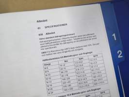 Volvo L1810E / L120ED Verkstadshandbok 1/3 &amp; 2/3 Service &amp; underhåll - Motor - El- och informationsystem -korjaamokirjat 2 kpl kansioita