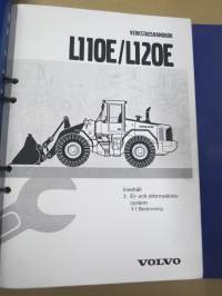 Volvo L1810E / L120ED Verkstadshandbok 1/3 &amp; 2/3 Service &amp; underhåll - Motor - El- och informationsystem -korjaamokirjat 2 kpl kansioita