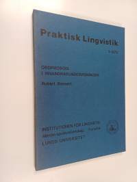 Praktisk lingvistik : ordprosodi i invandrarundervisningen
