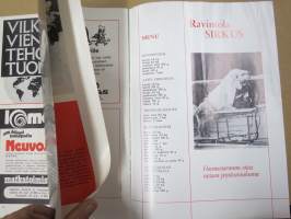 Moskovan Suuri Sirkus Suomessa 19.5.-13.6.1972 -kiertueohjelma / käsiohjelma