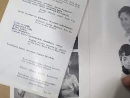 Neuvosto-Karjalan Valtion Laulu- ja tanssiyhtye &quot;Kantele&quot; - Suomi-vierailu elo-syyskuu 1967 ohjelma