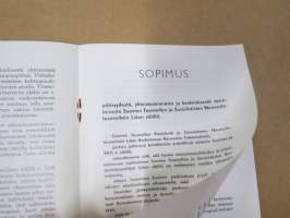 Suomen ja Neuvostoliiton Ystävyyssopimus YYA-sopimus -Suomi-Neuvostoliittoseuran SNS julkaisu, esipuhe prof. Göran von Bonsdorff