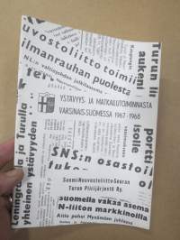 SNS-ystävyystoiminta Varsinais-Suomessa 1966-67 (Suomi-Neuvostoliitto-seura)