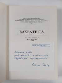 Rakenteita : juhlakirja Osmo Ikolan 60-vuotispäiväksi 6.2.1978 (signeerattu, tekijän omiste)