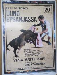 Uuno Epsanjassa (Uuno Turhapuro) -elokuvajuliste, Vesa-Matti Loiri