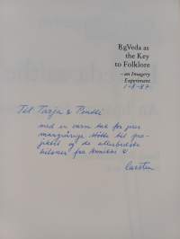 RgVeda as the key to folklore (signeerattu, tekijän omiste)