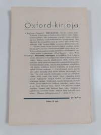 Pikapiirtoja Oxford-liikkeestä