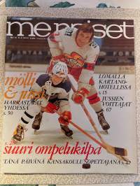 Me Naiset 1974 nro 14 ilmestynyt 5.4.1974, lapsi harrastaa: Mölli Keinonen ja Jussi, Sauna Roadin viimeiset suomalaiset, Kotkan Carmen - Irmeli Mäkelä, Jussi patsas