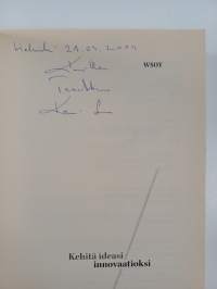 Kehitä ideasi innovaatioksi (signeerattu, tekijän omiste)