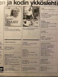 Kotiliesi 1981 nr 18, neuleet, hyvin suunniteltu yksiö, Matti Lehtonen kävi emäntäkoulun
