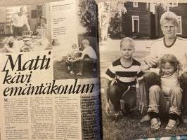 Kotiliesi 1981 nr 18, neuleet, hyvin suunniteltu yksiö, Matti Lehtonen kävi emäntäkoulun