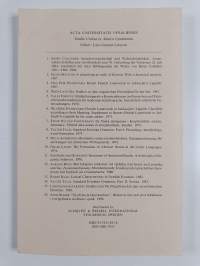 Acta Universitatis Upsaliensis - Studia Uralica et Altaica Upsaliensia (signeerattu, tekijän omiste)