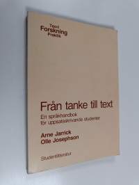 Från tanke till text : en språkhandbok för uppsatsskrivande studenter