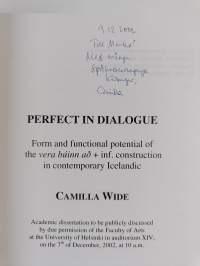 Perfect in Dialogue - Form and Functional Potential of the Vera Búinn Að + Inf. Construction in Contemporary Icelandic (signeerattu, tekijän omiste)