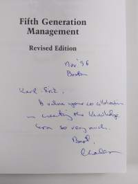 Fifth generation management : co-creating through virtual enterprising, dynamic teaming and knowledge networking (signeerattu, tekijän omiste)
