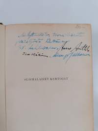 Suomalaiset kertojat : valikoima suomalaista kertomakirjallisuutta (signeerattu, tekijän omiste)