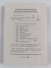 Tulkoon valtakuntasi : kristosofiset kesäkurssit Jyväskylässä 11-18. 7. 1954