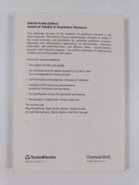 Issues of validity in qualitative research