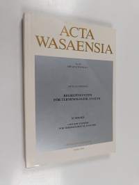 Begreppssystem för terminologisk analys (tekijän omiste)