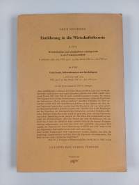 Einführung in die wirtschaftstheorie