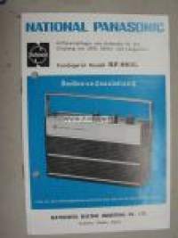 National Panasonic RF-883L Portable Radio instruction book -käyttöohjeet